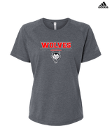 Pearl City HS Baseball Border - Womens Adidas Performance Shirt