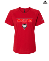 Pearl City HS Baseball Border - Womens Adidas Performance Shirt