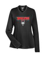 Pearl City HS Baseball Border - Womens Performance Longsleeve