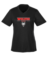 Pearl City HS Baseball Border - Womens Performance Shirt