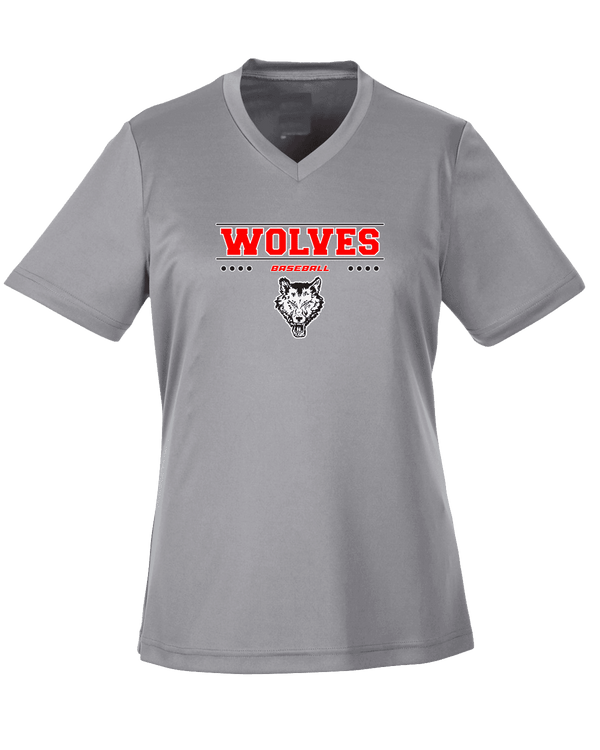 Pearl City HS Baseball Border - Womens Performance Shirt