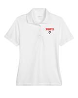 Pearl City HS Baseball Border - Womens Polo