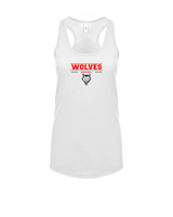 Pearl City HS Baseball Border - Womens Tank Top