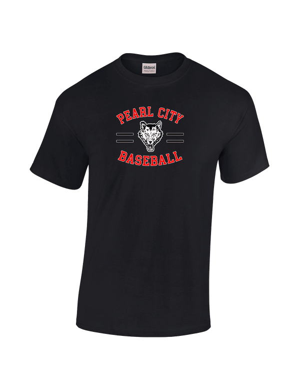 Pearl City HS Baseball Curve - Cotton T-Shirt