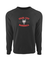 Pearl City HS Baseball Curve - Crewneck Sweatshirt