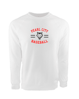 Pearl City HS Baseball Curve - Crewneck Sweatshirt