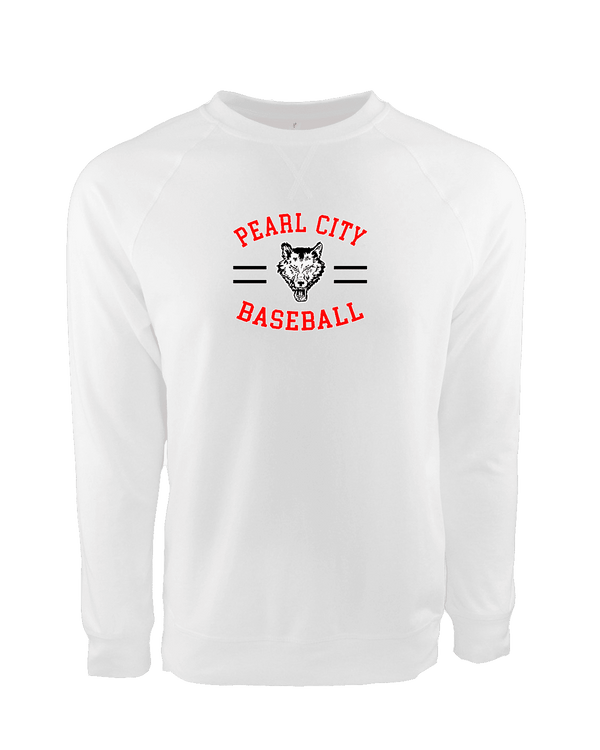 Pearl City HS Baseball Curve - Crewneck Sweatshirt