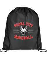 Pearl City HS Baseball Curve - Drawstring Bag