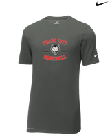 Pearl City HS Baseball Curve - Mens Nike Cotton Poly Tee