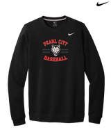 Pearl City HS Baseball Curve - Mens Nike Crewneck