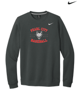 Pearl City HS Baseball Curve - Mens Nike Crewneck
