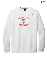 Pearl City HS Baseball Curve - Mens Nike Crewneck