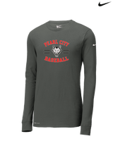 Pearl City HS Baseball Curve - Mens Nike Longsleeve