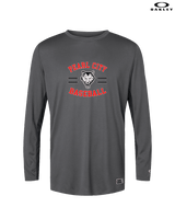 Pearl City HS Baseball Curve - Mens Oakley Longsleeve