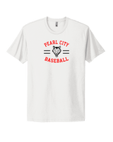 Pearl City HS Baseball Curve - Mens Select Cotton T-Shirt