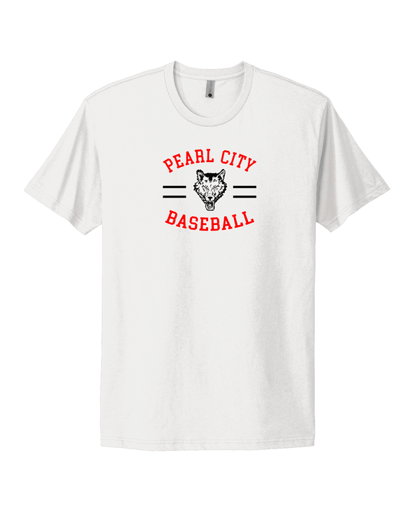 Pearl City HS Baseball Curve - Mens Select Cotton T-Shirt