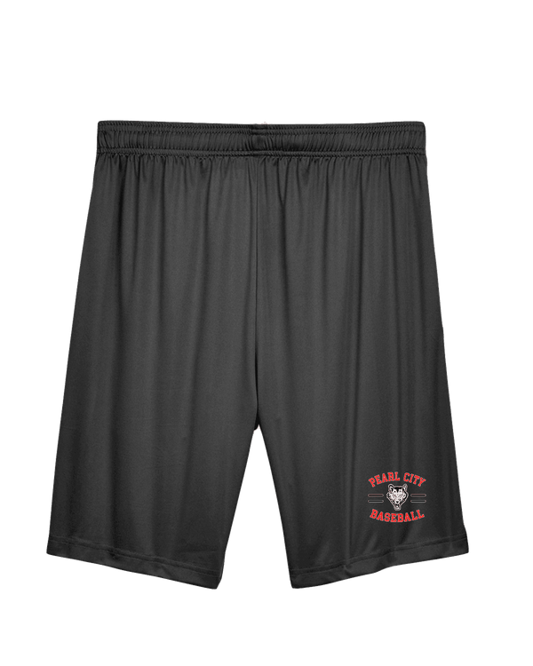 Pearl City HS Baseball Curve - Mens Training Shorts with Pockets