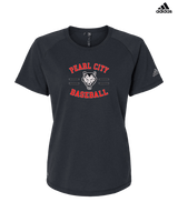 Pearl City HS Baseball Curve - Womens Adidas Performance Shirt