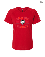 Pearl City HS Baseball Curve - Womens Adidas Performance Shirt