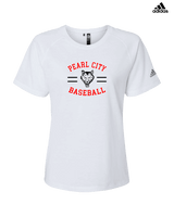 Pearl City HS Baseball Curve - Womens Adidas Performance Shirt