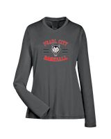Pearl City HS Baseball Curve - Womens Performance Longsleeve