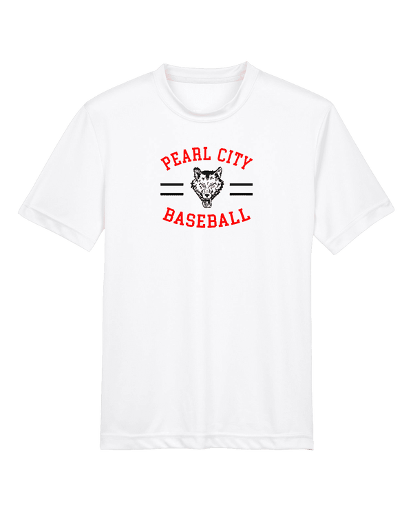 Pearl City HS Baseball Curve - Youth Performance Shirt