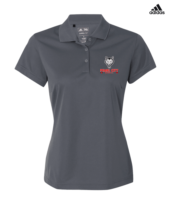 Pearl City HS Baseball Stacked - Adidas Womens Polo