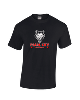 Pearl City HS Baseball Stacked - Cotton T-Shirt
