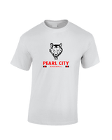 Pearl City HS Baseball Stacked - Cotton T-Shirt