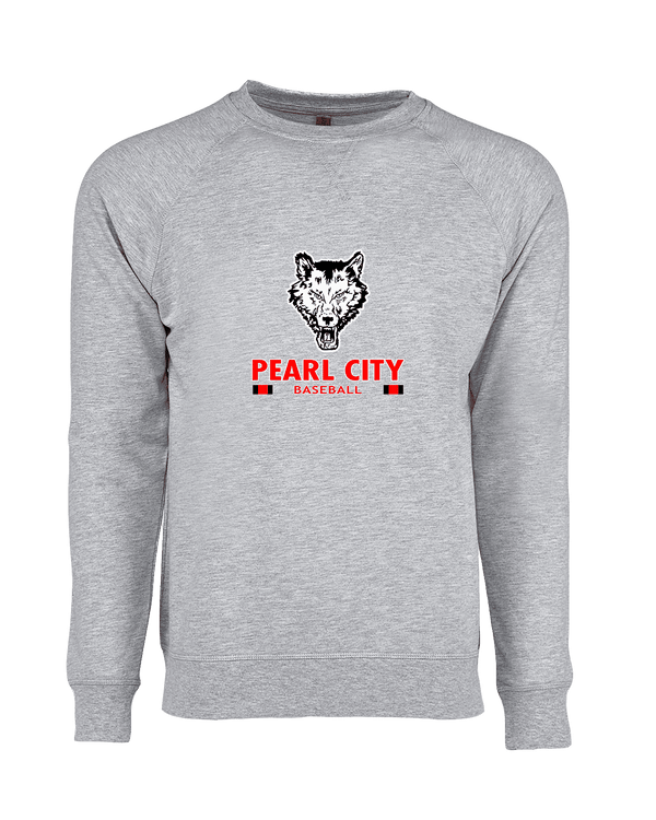Pearl City HS Baseball Stacked - Crewneck Sweatshirt