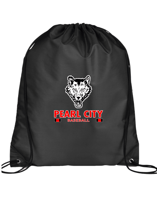 Pearl City HS Baseball Stacked - Drawstring Bag