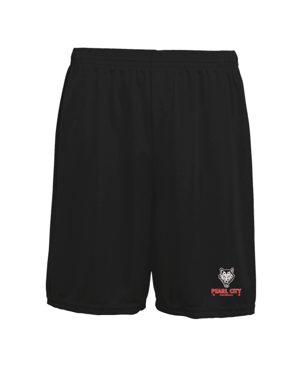 Pearl City HS Baseball Stacked - Mens 7inch Training Shorts