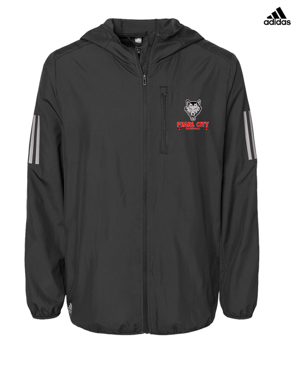 Pearl City HS Baseball Stacked - Mens Adidas Full Zip Jacket