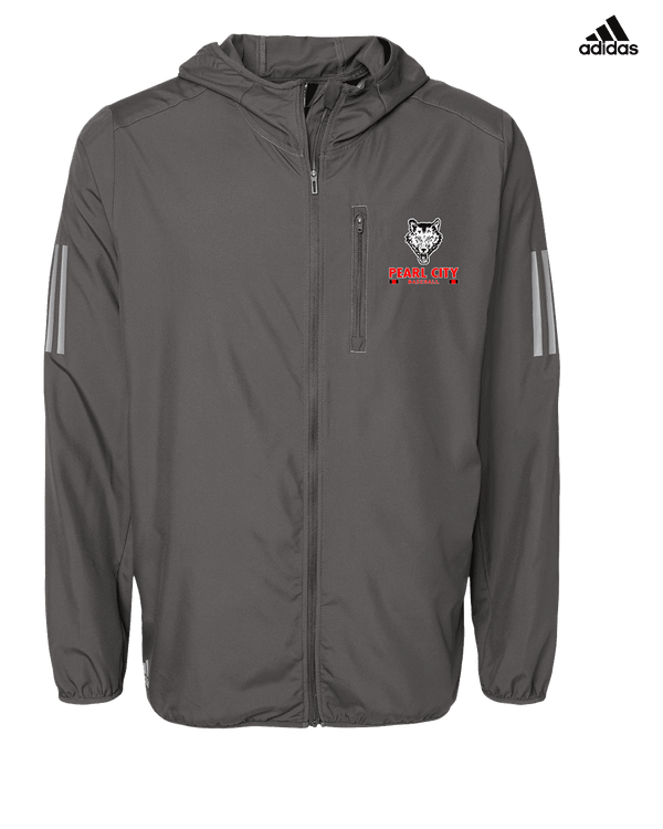 Pearl City HS Baseball Stacked - Mens Adidas Full Zip Jacket