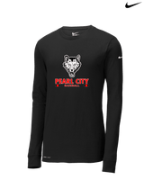 Pearl City HS Baseball Stacked - Mens Nike Longsleeve