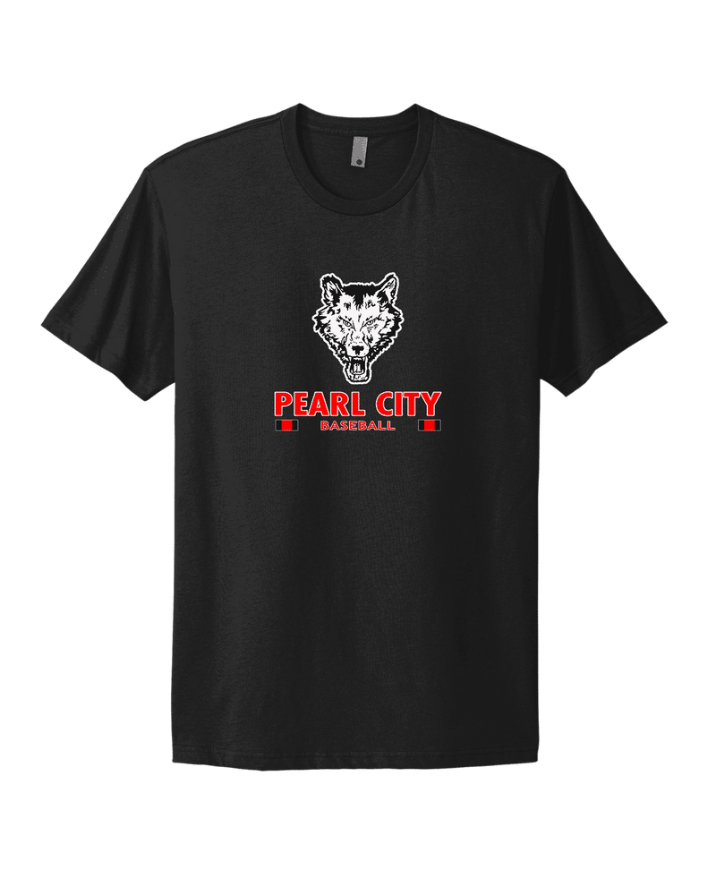 Pearl City HS Baseball Stacked - Mens Select Cotton T-Shirt