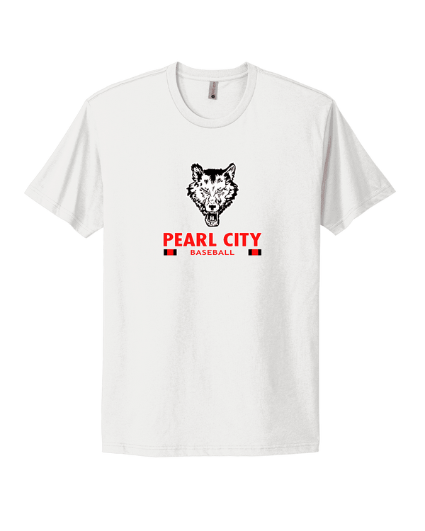 Pearl City HS Baseball Stacked - Mens Select Cotton T-Shirt