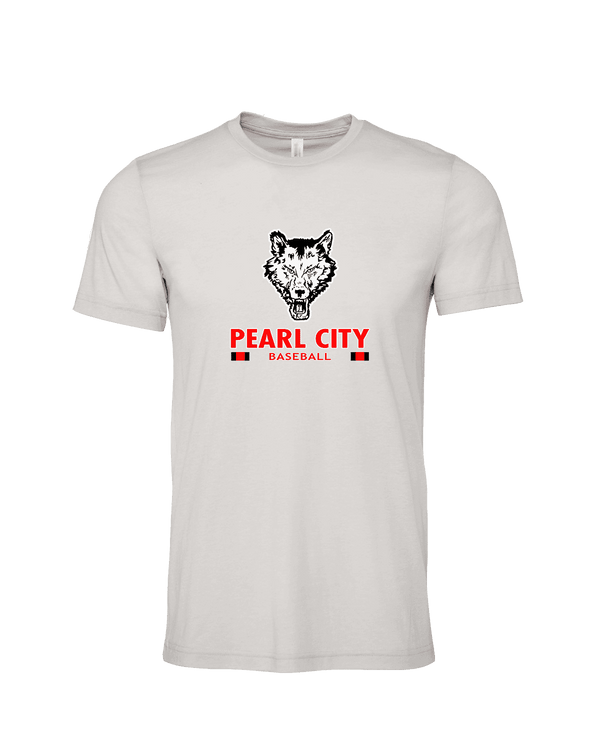 Pearl City HS Baseball Stacked - Tri-Blend Shirt