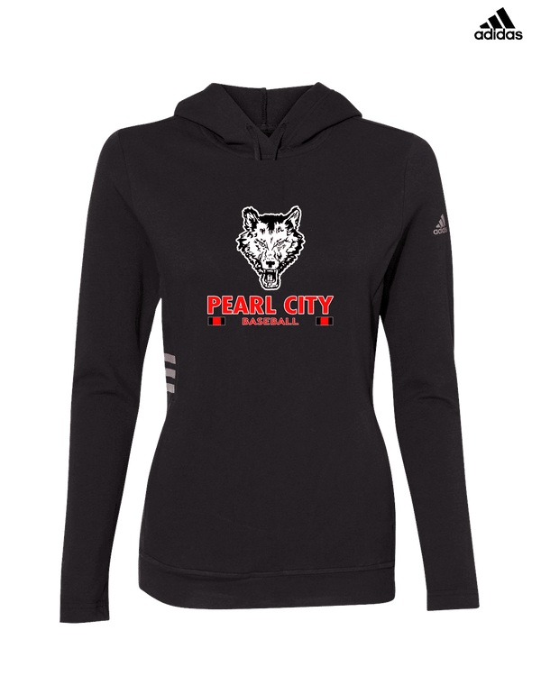 Pearl City HS Baseball Stacked - Womens Adidas Hoodie