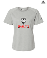 Pearl City HS Baseball Stacked - Womens Adidas Performance Shirt