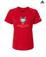 Pearl City HS Baseball Stacked - Womens Adidas Performance Shirt
