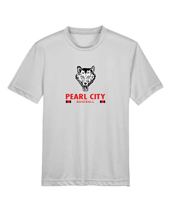 Pearl City HS Baseball Stacked - Youth Performance Shirt
