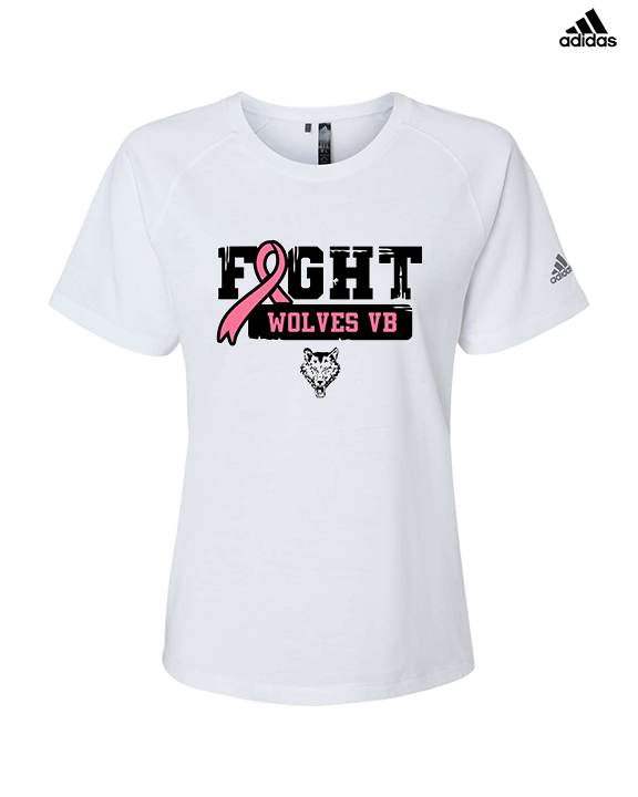 Pearl City HS Girls Volleyball Fight - Womens Adidas Performance Shirt