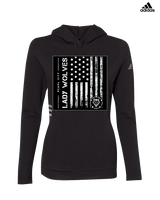 Pearl City HS Girls Volleyball Military Night - Womens Adidas Hoodie