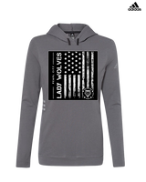 Pearl City HS Girls Volleyball Military Night - Womens Adidas Hoodie