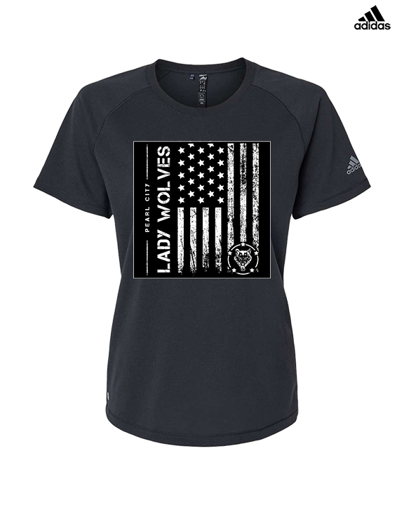 Pearl City HS Girls Volleyball Military Night - Womens Adidas Performance Shirt