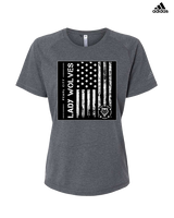 Pearl City HS Girls Volleyball Military Night - Womens Adidas Performance Shirt