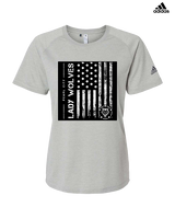 Pearl City HS Girls Volleyball Military Night - Womens Adidas Performance Shirt