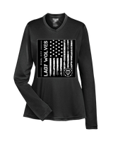 Pearl City HS Girls Volleyball Military Night - Womens Performance Longsleeve