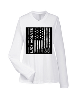Pearl City HS Girls Volleyball Military Night - Womens Performance Longsleeve